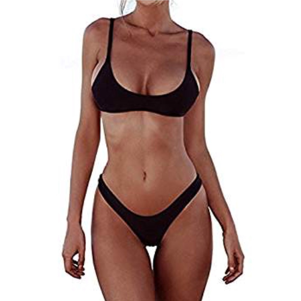 Brazilian Padded Top Cheeky Bikini 2PC Swimsuit